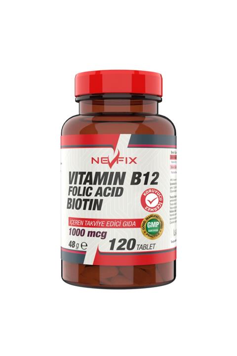 Nevfix Vitamin B12 Folic Acid&biotin 120 Tablet