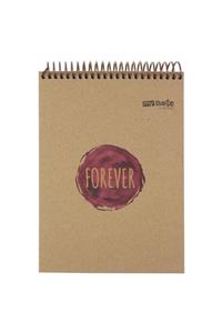 Mynote Kraft Bloknot A5 100 Yaprak Kareli Defter Uc37031-K  /