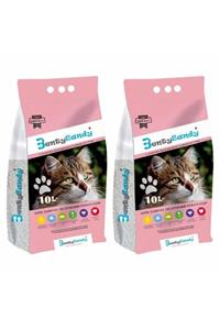 BentySandy 2 X 10litre Ince Taneli Kedi Kumu Bebek Pudrası Kokulu