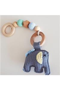 Kehribar Sarayı Amigurumi Baby Gym Oyuncakları Vik Vik Fil