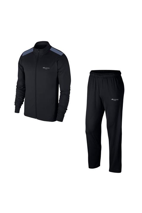 POSEIDONSTORM Büyük Beden Erkek Siyah Günlük Sporcu Eşofman Takımı 4xl-10xl Omzu Füme - M8