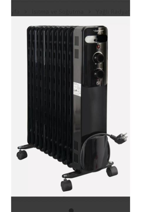 Voltomat 2300w 11 Dilim Yağlı Radyatör Siyah