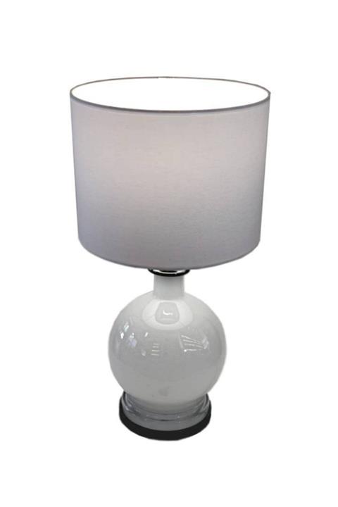 Laromita Decoration Opalin Beyaz Abajur