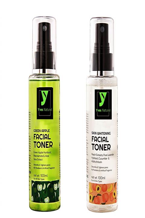 Yves Naturel Advanced Organik Cilt Beyazlatıcı Tonerli Yeşil Elma Yüz Toneri (2'li Paket) 100 Ml