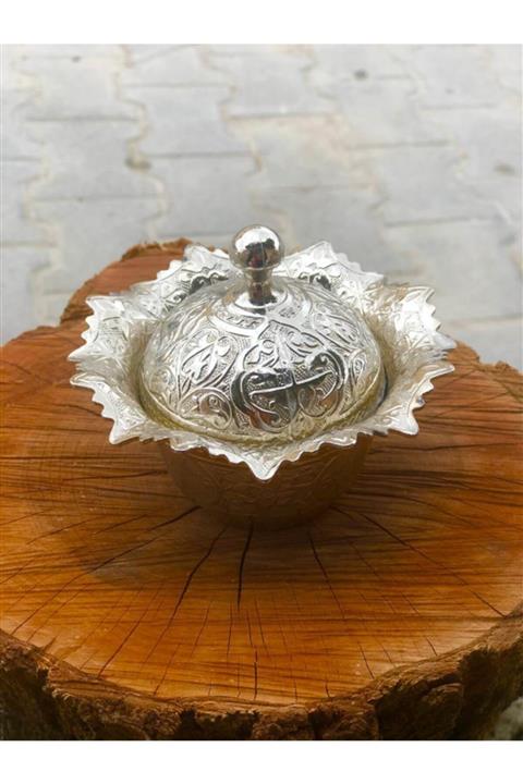 başkent gümüş ve hediyelik Döküm Kararmayan Şekerlik (en11cm.boy9.5cm.)+hediyeli