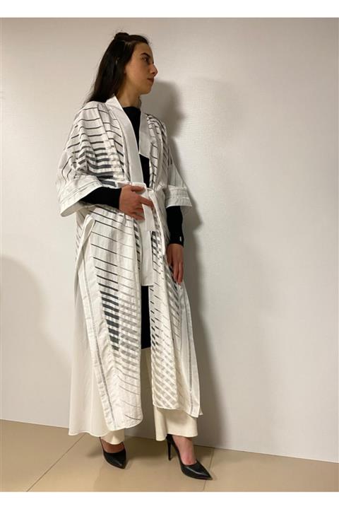 tuen Kadın Beyaz Kimono