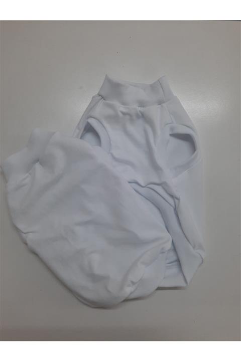 Zeyşil Pati Giyim Beyaz Penye Atlet