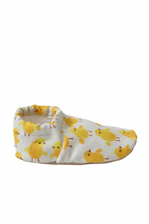 Hi.minitr Unisex Bebek Krem Civciv Model Kaydırmaz Patiği