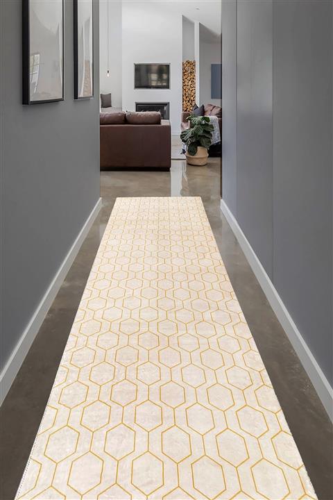 Payidar Halı Yıkanabilir Kaymaz Taban 80 x 375 cm Desen 025 Kesme Yolluk