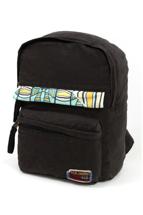 Old Cotton Kadın Kahverengi 5098 Kc Lester Bag Pamuk Kumaş Sırt Askılı 14\