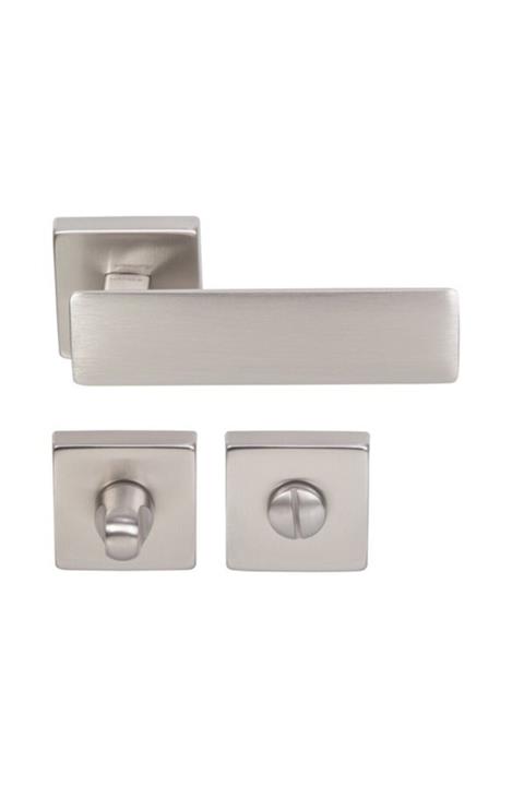 Hafele Spring Wc Kapı Kolu Seti, Mat Nikel Renk