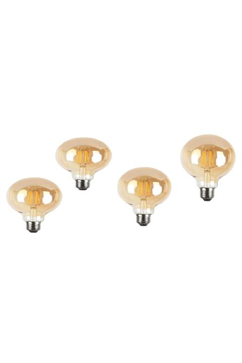 Hightek Dekoratif Rustik Led Günışığı Şişko Ampul 4w Tasarruflu Flament Bulb
