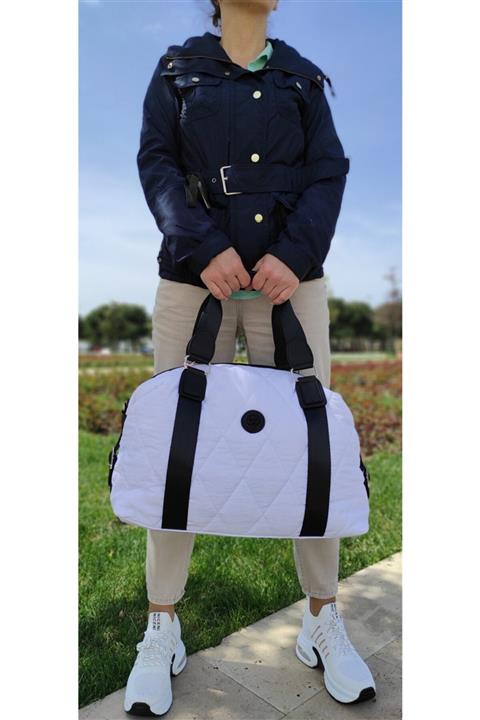 Masis 21218 Beyaz Kumaş Spor El Çantası