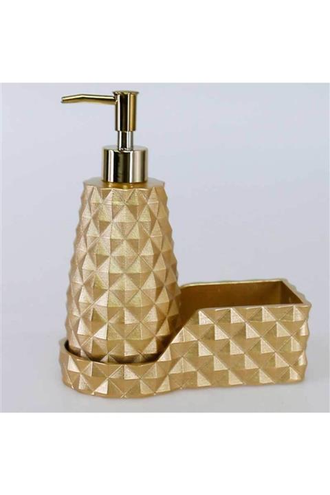 By Selim Piramit Mutfak Sıvı Sabunluk Altın