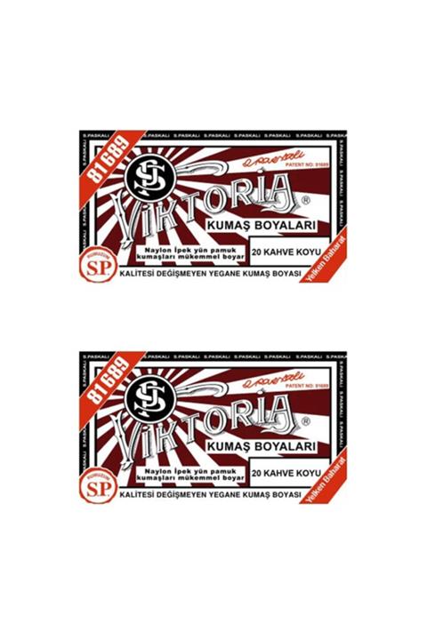 Viktoria Koyu Kahve Kumaş Boya X 2 Adet