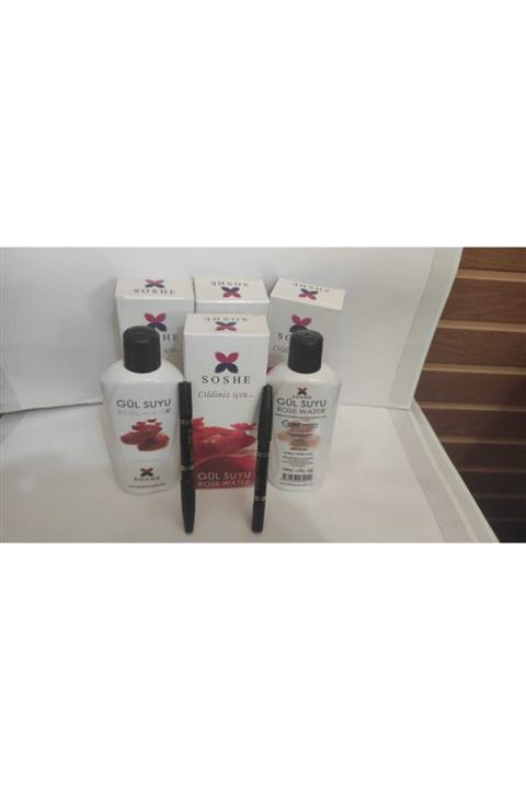 soshe Gülsuyu Alkolsüz 6'lı Eko Paket 200 Gr+ 2 Ad Göz Kalemi Hediye