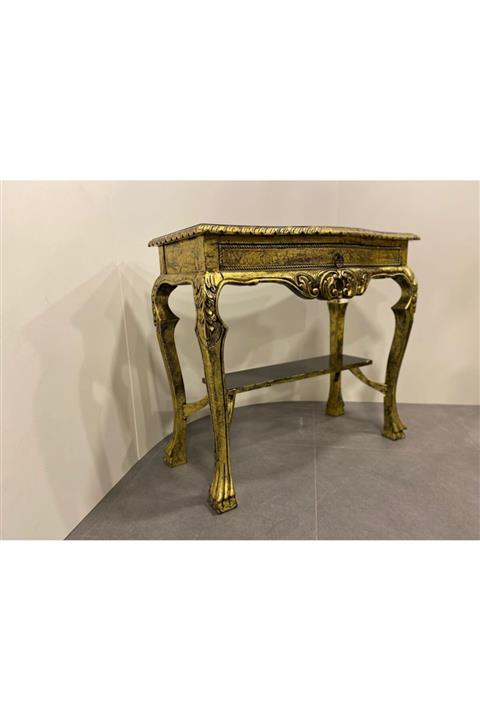 PLANART MOBİLYA Aslan Ayaklı Altın Varaklı Dresuar