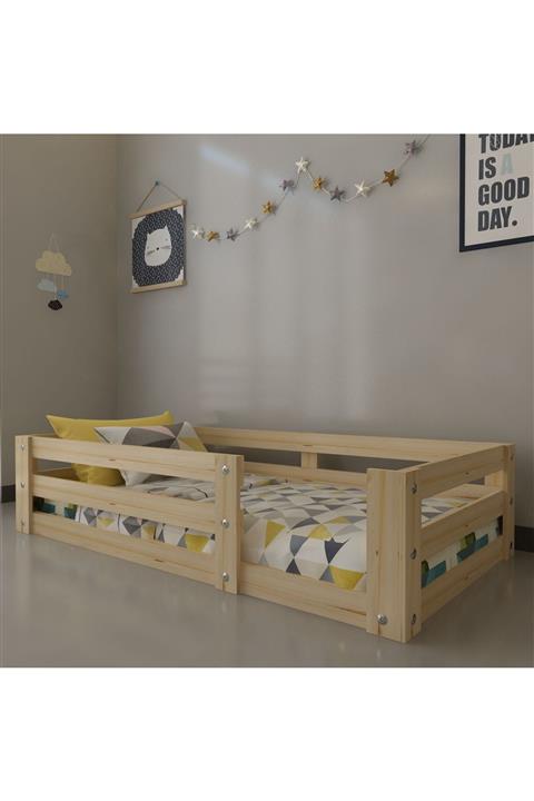 Festival Mobilya Montessori Yatak, Full Çam Ağaç Karyola, Montessori Karyola, A8033-80x190