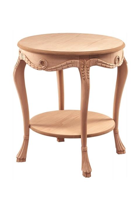 PİNE AHŞAP Sırmalı Fiskos Sehpa Cilasız Ham Ahşap 6511