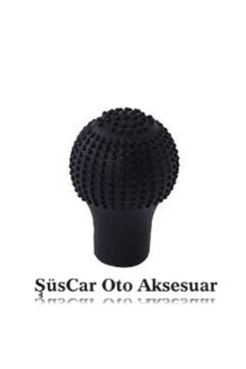 ŞüsCarOto Siyah Küre Masajlı Manuel Vites Topuzu Kılıfı