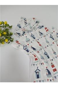 Ege HOME Decoration&Accessories Çocuk Müslin Panço Sailor Desen