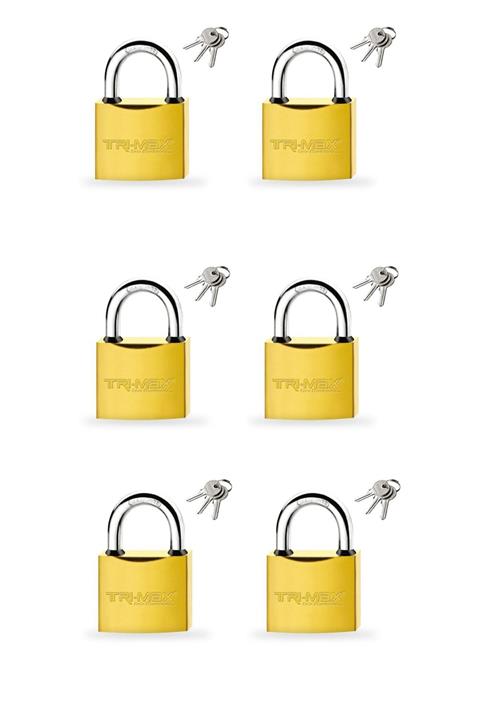 Trimax Pirinç Asma Kilit 50mm 6 Parça