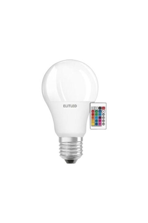 ELİTLED Renk Değiştiren - Led Ampul - 9w Rgb - Uzaktan Kumandalı Led Ampul