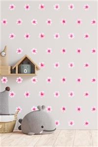 ENGINPRINT Pembe Papatyalar Etiket Seti 6 Cm 100 Adet