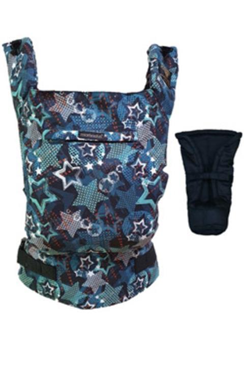 MamadusBaby Yeşil Yıldızlar Ergonomik Kanguru Yenidoğan Set