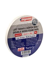 Bigpoint Çift Taraflı Köpük Bant 12mmx5m