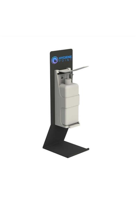 Hygiene Point Metal Ayaklı Masa Üstü - Manuel Dispenser Siyah