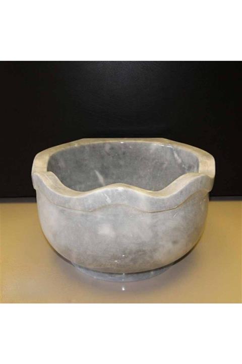 entrend11 Gri Mermer Dalgalı Dizayn Kurna