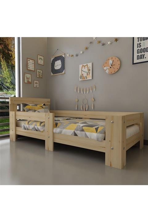 Festival Mobilya Montessori Yatak Full Çam Ağaç Karyola Montessori Karyola A8032-70x170