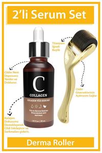 For You Gold Dermaroller (goldenroller) & Collagen Serum Yaşlanma Karşıtı Set