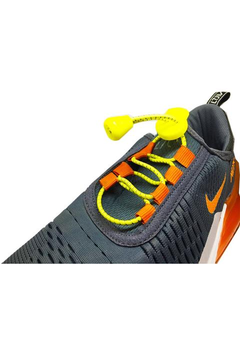 LUCKY Sarı Akıllı Kilitli Elastik Ayakkabı Bağcık 100 Cm