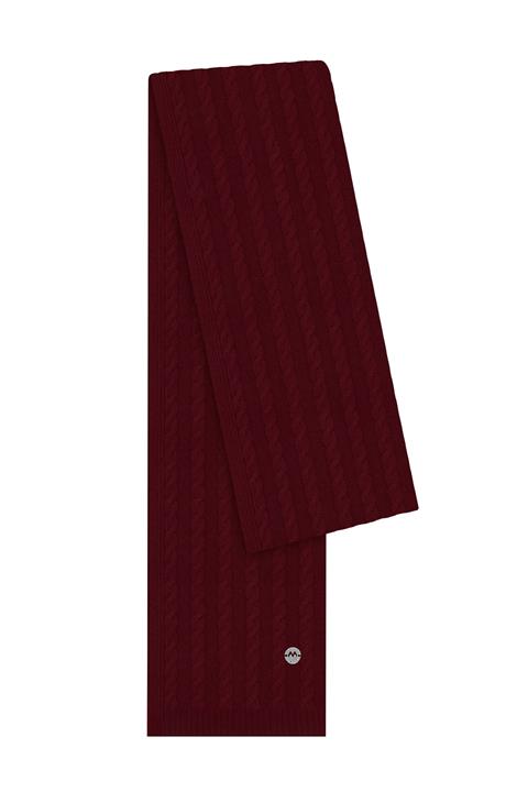 Hemington Saç Örgü Saf Kaşmir Bordo Atkı