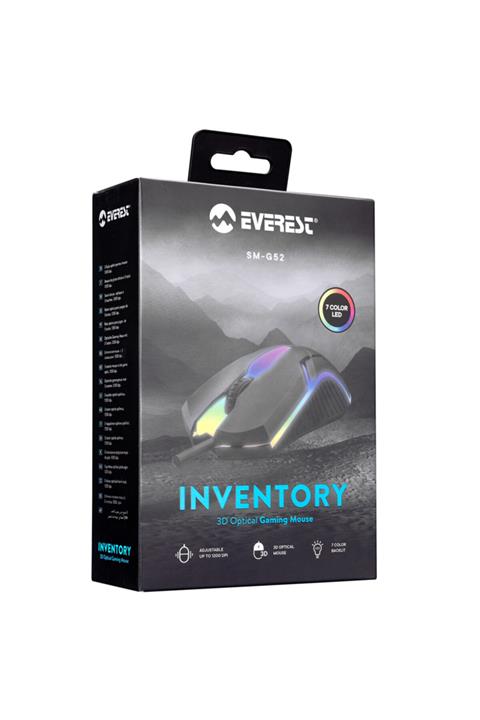 Everest Sm-g52 Usb Siyah Aydınlatmalı Gaming Oyuncu Mouse