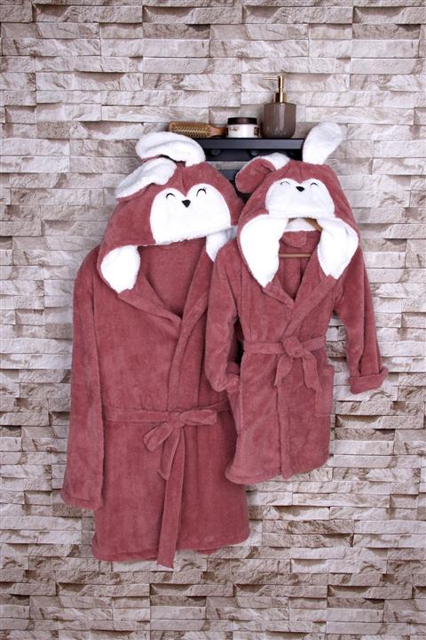 Baveno %100 Polyester Kapüşonlu Kadın Wellsoft Bornoz