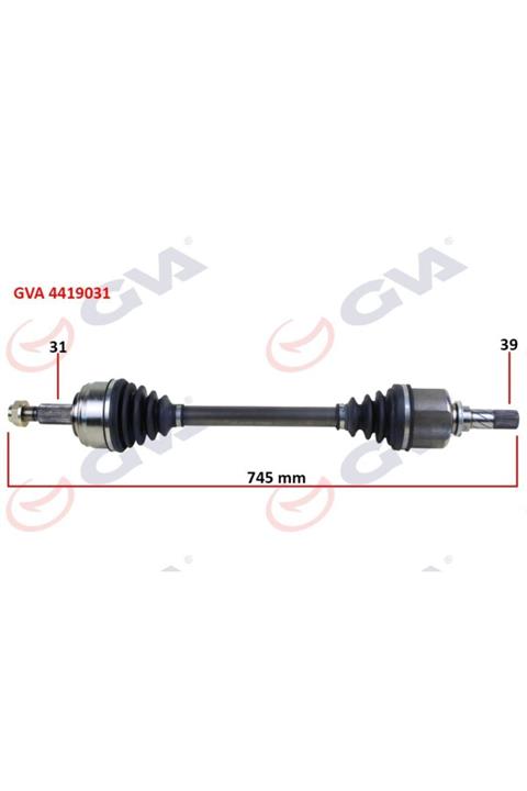 GVA Komple Aks Sol Master 3-movano 2.3 Dci 6 Vites (10-) (745mm)