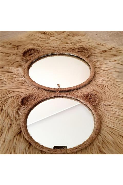 makrome style Ayna .ayıcıklı Ayna