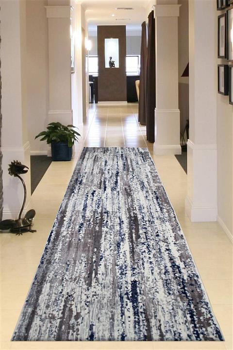 Payidar Halı Klasik 2554a 80 X 200 Cm Mavi/gri Kesme Yolluk Halı