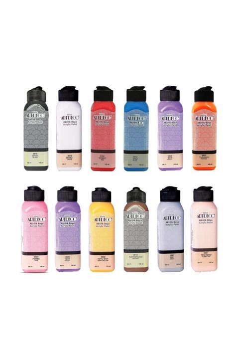 Artdeco Akrilik Boya 140 ml 12'li Set