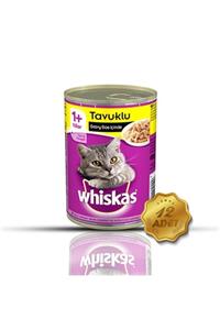 Whiskas Tavuklu Konserve Kedi Maması 400 gr 12 Adet