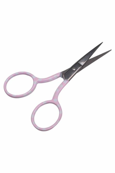 Simisso Puantiye Desenli Nakış Makası | Pembe