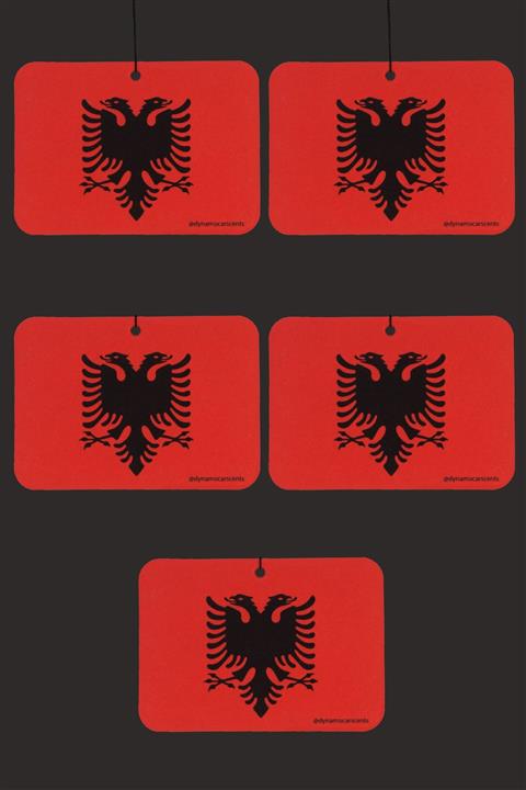 Dynamo Car Scents Arnavutluk Bayrağı Jeune Esanslı 5 Adet Ayna Konusu