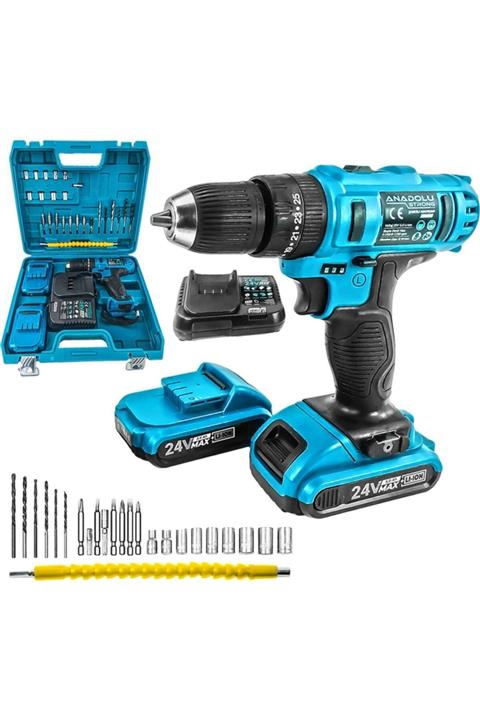 Anadolu Strong Dncstore Ans1045 24w 5ah Çift Li-ıon Bataryalı Darbeli 27 Parçalı Matk