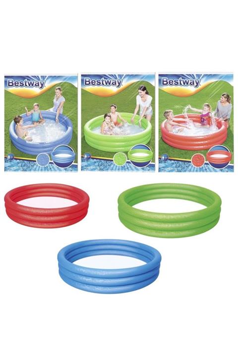 BESTWAY 152*30 cm 3 Boğum Renkli Çocuk Havuzu