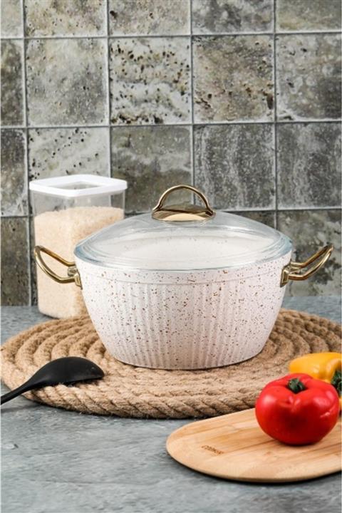 Cooker Ckr2810 24 Cm Granit Derin Tencere - Beyaz