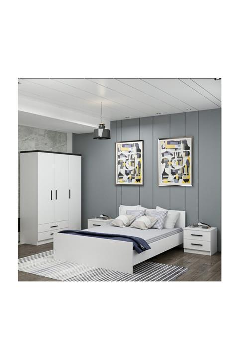 Minar Kale Yatak Odası Takımı Set 4 - Beyaz