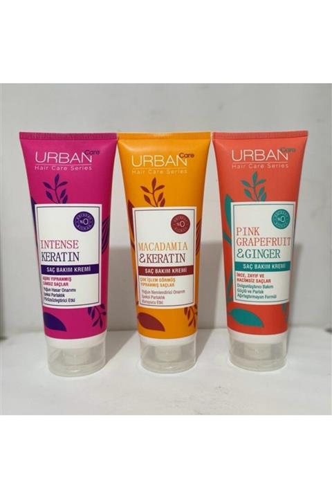 Urban Care Intense Keratin Saç Kremi + Macadamia Saç Kremi Alana Pink Grapefruit Saç Kremi Hediye